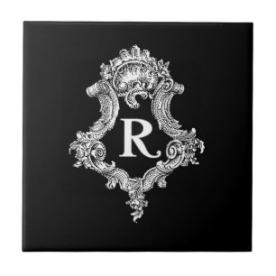 Carreau R Monogramme initial