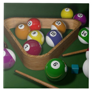 Carreau "Rack'em up", jeu de billard