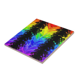 Carreau « Radiance » – Un motif de fierté abstrait 