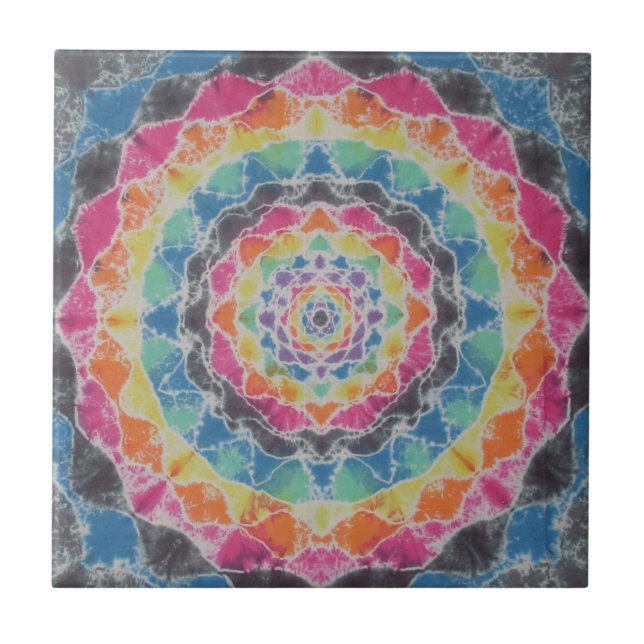 Carreau Rainbow Mandala Tie Dye PhatDyes (Devant)