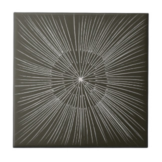 Carreau Rais blancs dans un motif de cercle sur les tuiles