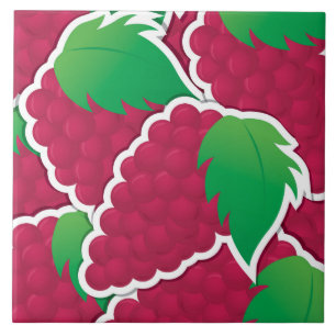 Carreau Raisins rouges funky