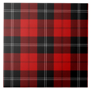 Carreau Ramsay tartan rouge noir plaid