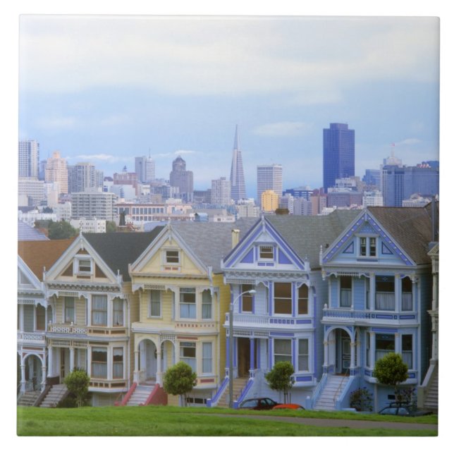 Carreau Rangée de maisons victoriennes (Devant)