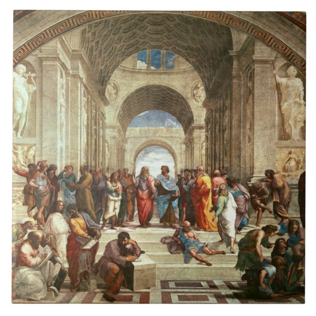 Carreau Raphael - L'École d'Athènes (Devant)