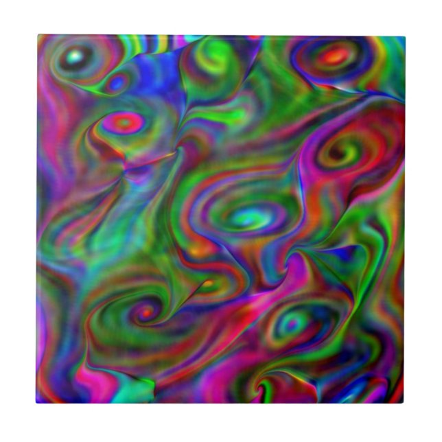 Carreau rappelez-vous les années 60 et les couleurs les an (Devant)