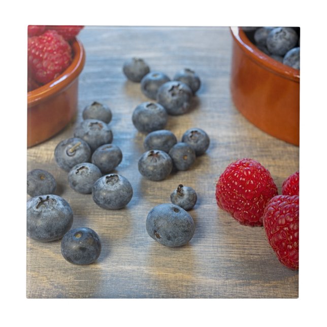 Carreau Raspberries et Blueberries (Devant)