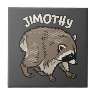 Carreau Raton de Jimothy de style comique Animal
