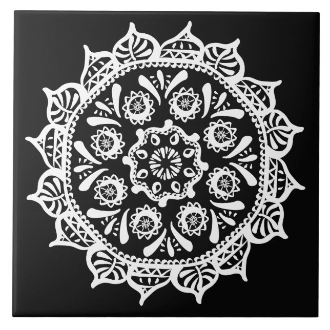 Carreau Raven Mandala (Devant)