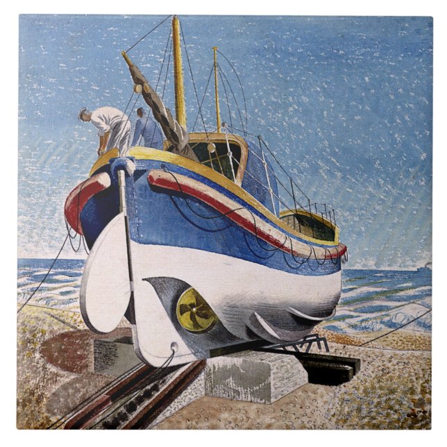 Carreau Ravilier - Bateau à vie à Adelburgh, art (Devant)