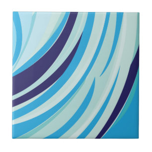 Carreau Rayure diagonale bleue