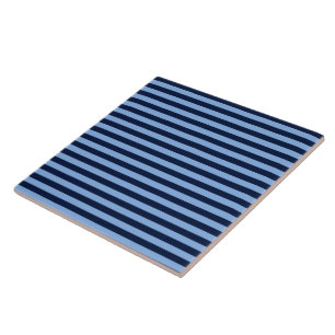 Carreau Rayures bleu marine et denim
