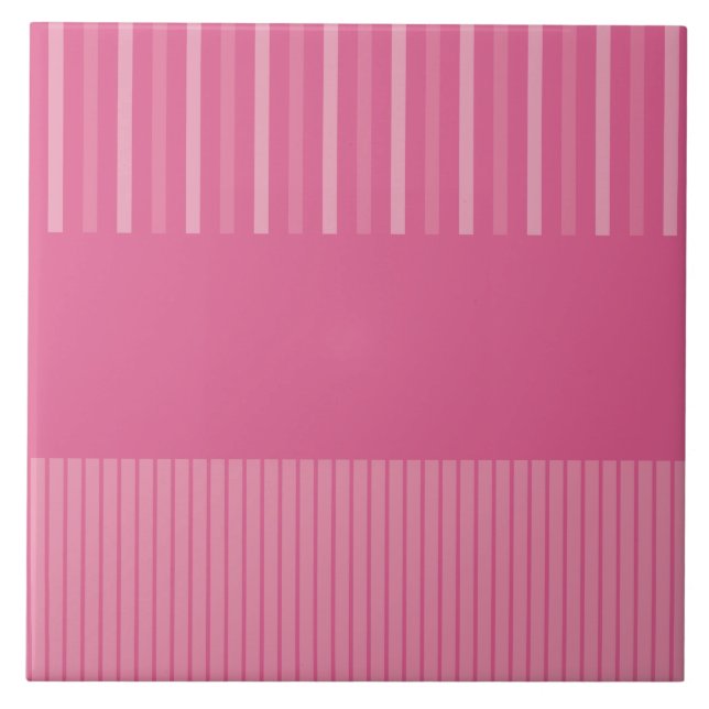 Carreau Rayures Colour Pop - Rose (Devant)