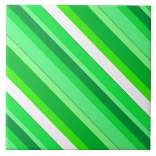 Carreau Rayures de bonbons en couches - vert émeraude et b
