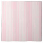 Carreau Rayures de rose en pastel<br><div class="desc">Rayures verticales aux nuances du rose. Va voir joli gentil. Conception rayée simple.</div>