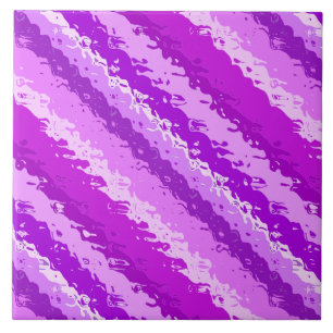 Carreau Rayures de verre - nuances de violet améthyste