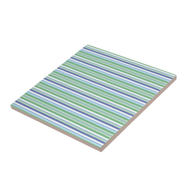 Carreau Rayures horizontales colorées (Côté)