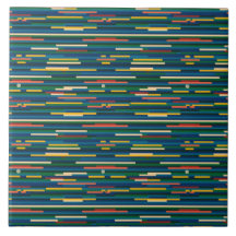 Rayures Horizontales Colorées Art Abstrait