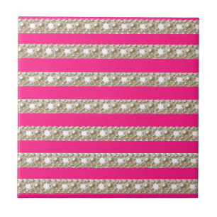 Carreau Rayures Rose Chaud, Rayures, Motif Rayé, Lignes