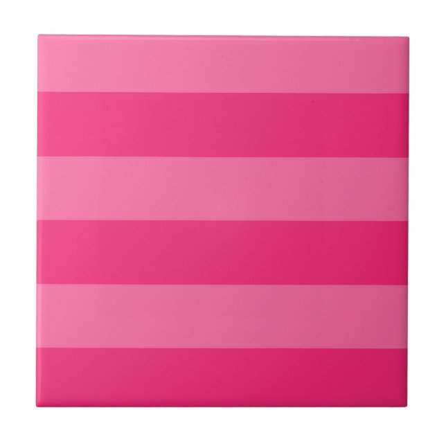 Carreau Rayures rose pâle et rose chaud (Devant)