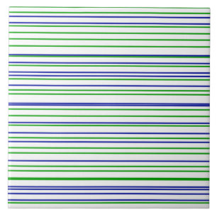Carreau Rayures vert bleu violet motif personnalisé modern
