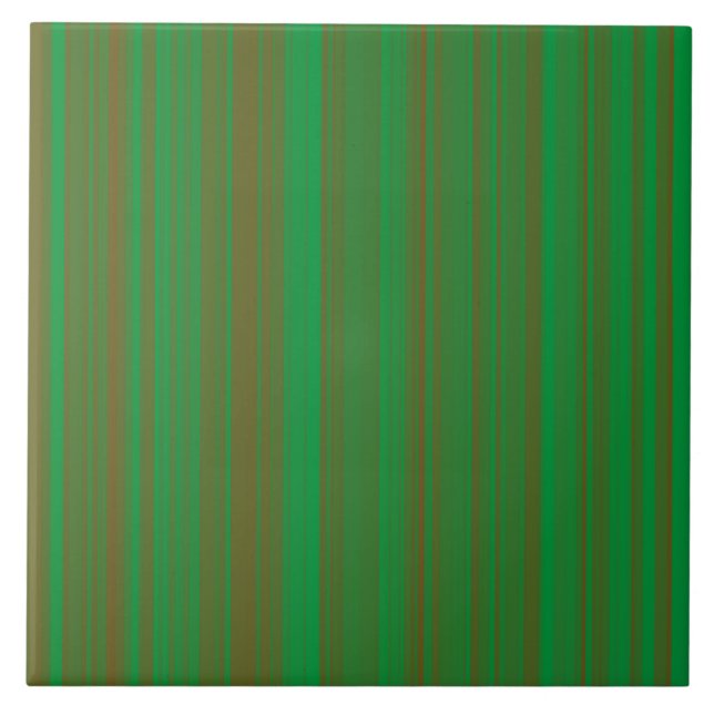 Carreau Rayures Vert Marron (Devant)