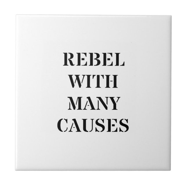 Carreau Rebelle avec de nombreuses causes (Devant)