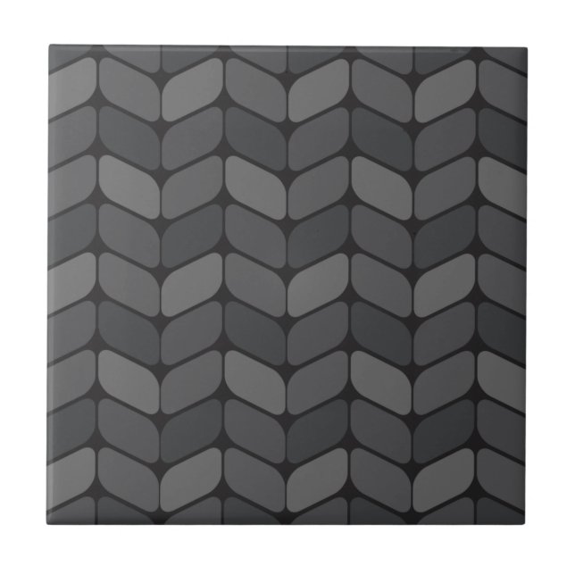 Carreau Rectangles diagonales noir gris foncé (Devant)