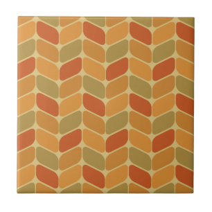 Carreau Rectangles diagonales vintages ocre