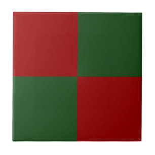 Carreau Rectangles rouge et vert