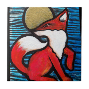 Carreau Red Fox Pleine lune Loyal Renards Loyal LuneEnfant