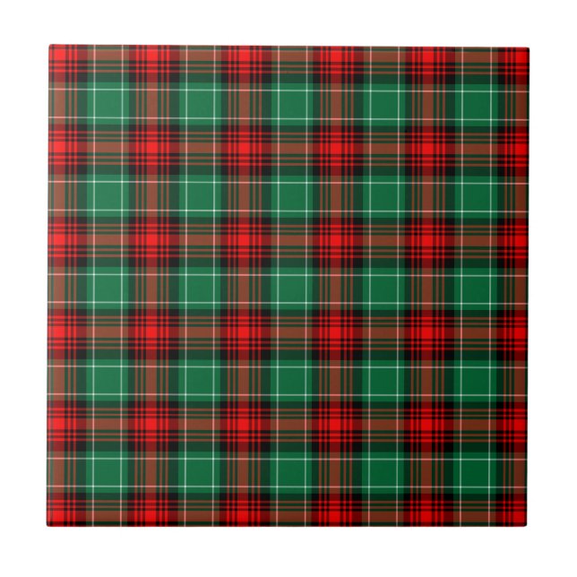 Carreau Red Green Holiday Plaid (Devant)
