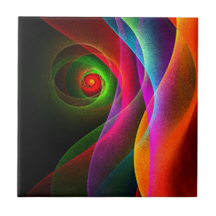 Carreau Red Green Orange Modern Abstrait Art Motif #22