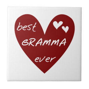Carreau Red Heart Meilleur Cadeaux Gramma Jamais