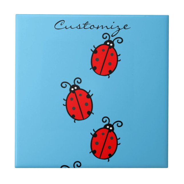 Carreau Red Ladybugs Crawling Thunder_Cove (Devant)