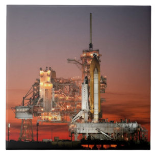 Carreau Red Sky for Space Shuttle Atlantis Launch
