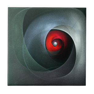 Carreau Red Swirl Artistique moderne Art Abstrait Motif #1