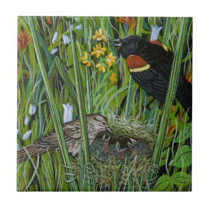Carreau Red Wing Blackbird