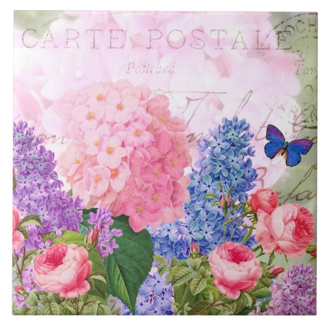 Carreau Redoute Flower Collage French Accent Carrelage en  (Devant)