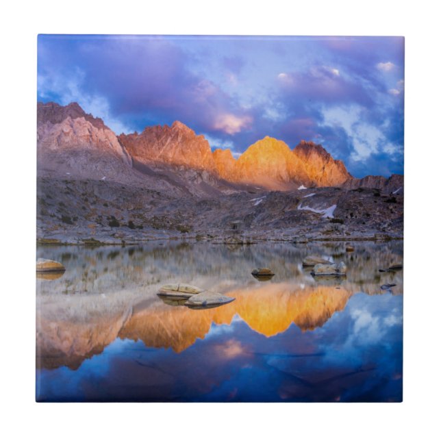Carreau Reflet de montagne, Californie (Devant)