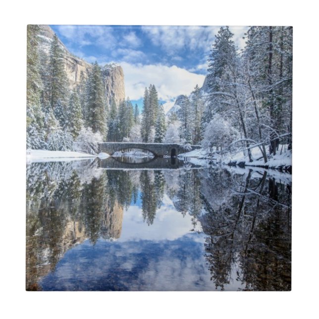 Carreau Réflexion d'hiver chez Yosemite (Devant)