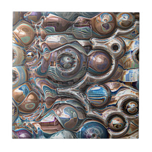 Carreau Réflexions 3D de cuivre