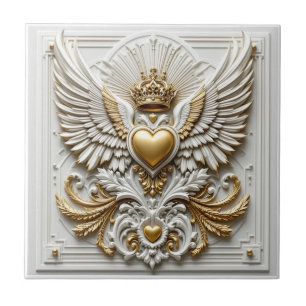 Carreau Regal Heart and Eagle