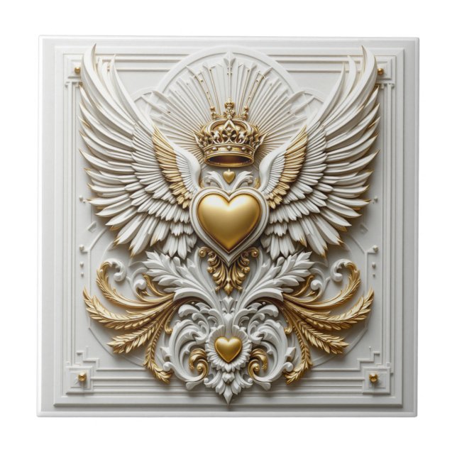 Carreau Regal Heart and Eagle (Devant)