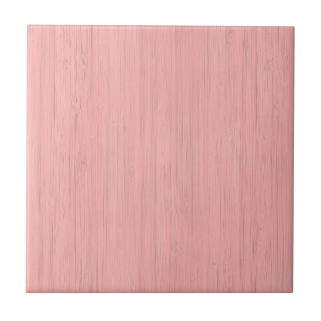 Carreau Regard du bois en bambou de grain de quartz rose (Devant)