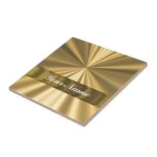 Carreau Regard métallique d'or