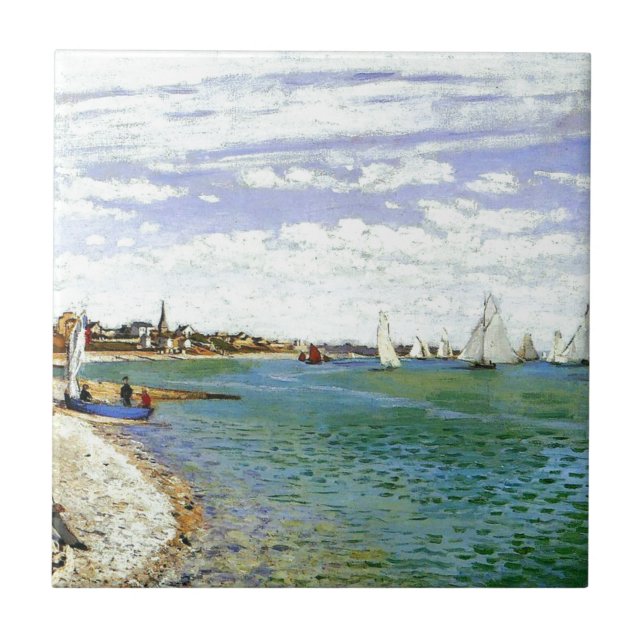 Carreau Régate chez Sainte-Adresse par Claude Monet (Devant)