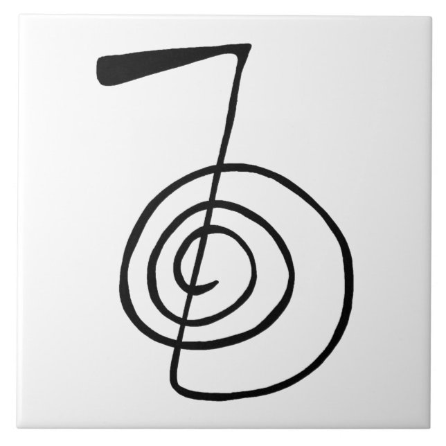 Carreau Reiki : Cho Ku Rei : Le symbole d'alimentation (Devant)