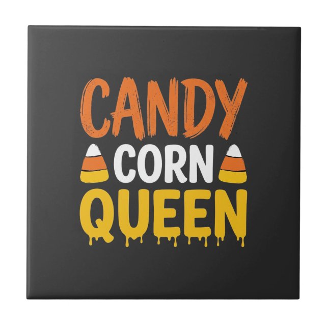 Carreau Reine Candy Corn Graphique Halloween_1 (Devant)