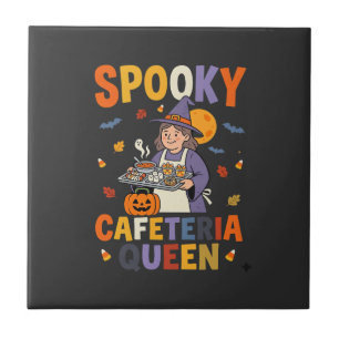 Carreau Reine de la cantine d'Halloween
